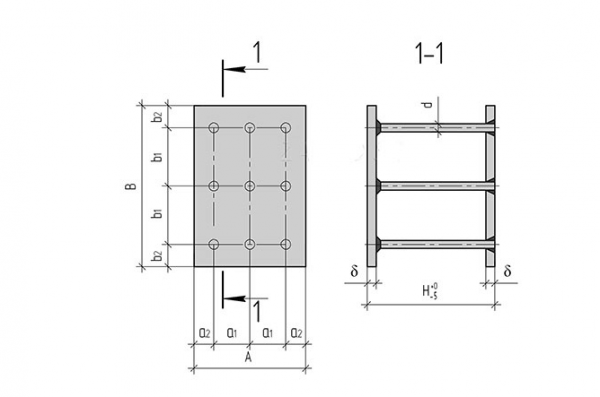 Закладные изделия по серии 1.400-15 МН 223 - МН 228 — фото 2